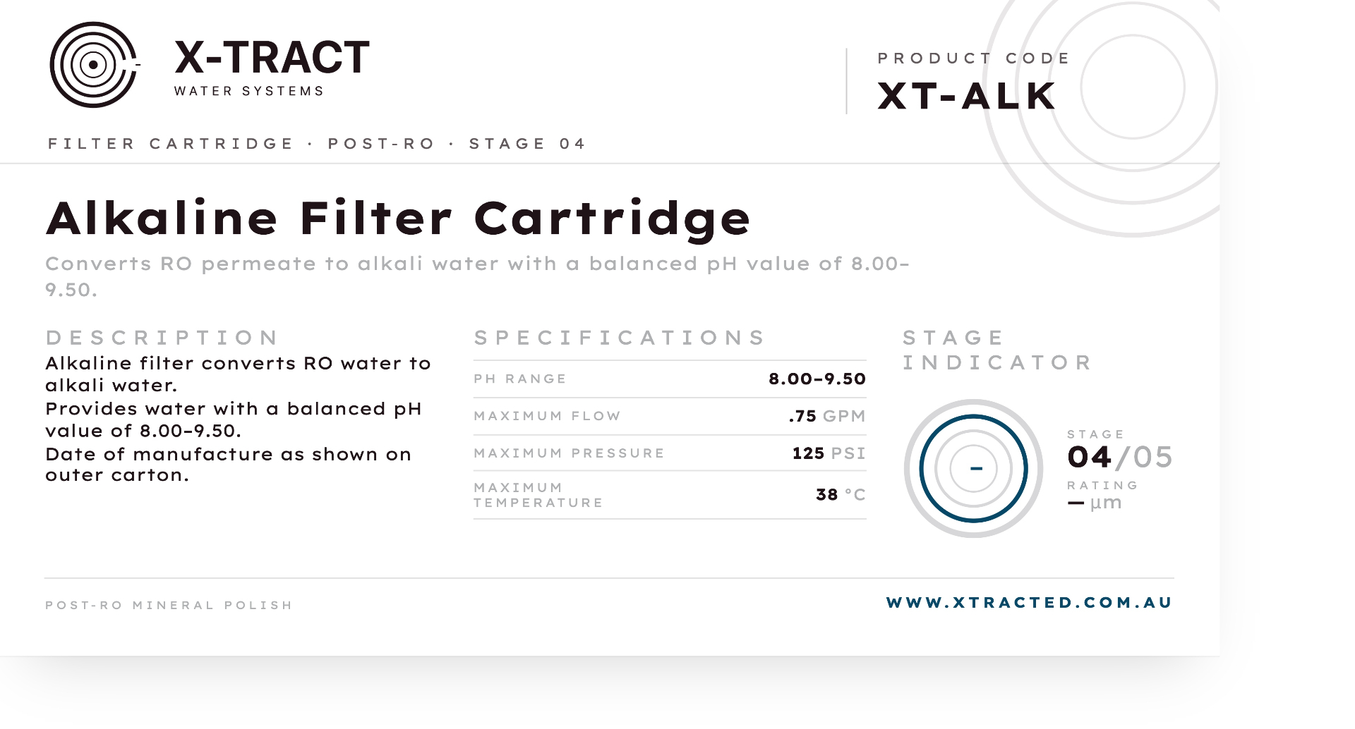 Alkaline Filter Cartridge